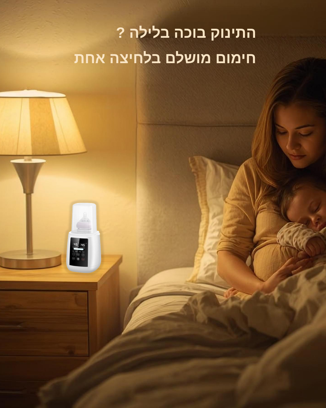 מחמם בקבוקים חכם 6 ב 1 עם חיטוי , הפרשה ושמירת חום 24 שעות