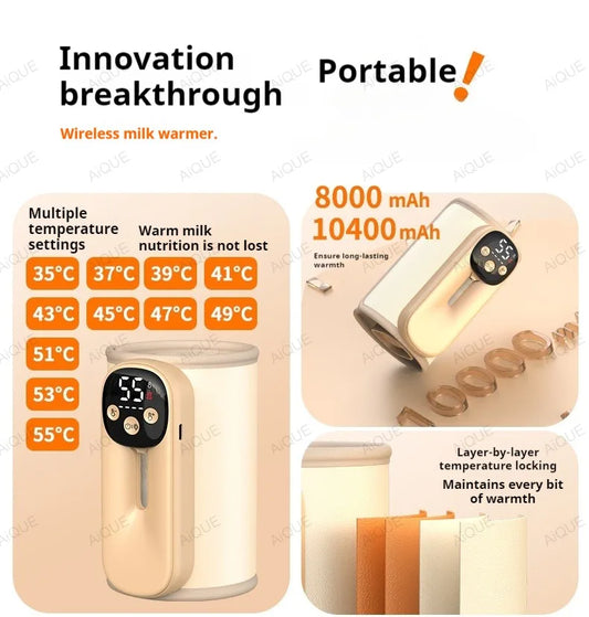 (USB) מחמם בקבוקים נייד לתינוק -חימום מהיר ובטוח בכל מקום